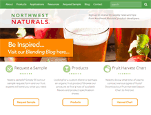 Tablet Screenshot of nwnaturals.com